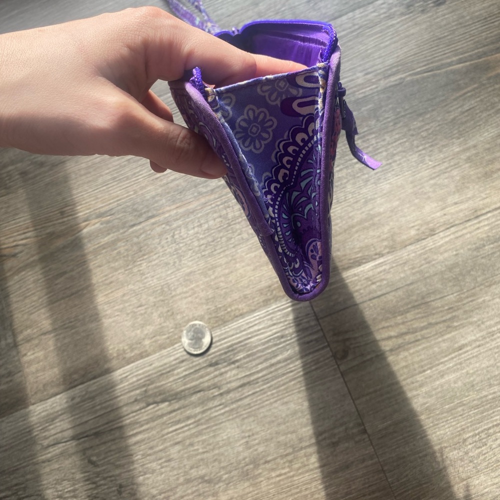 Purple Patterned Zip Wallet - Picture 3 of 5